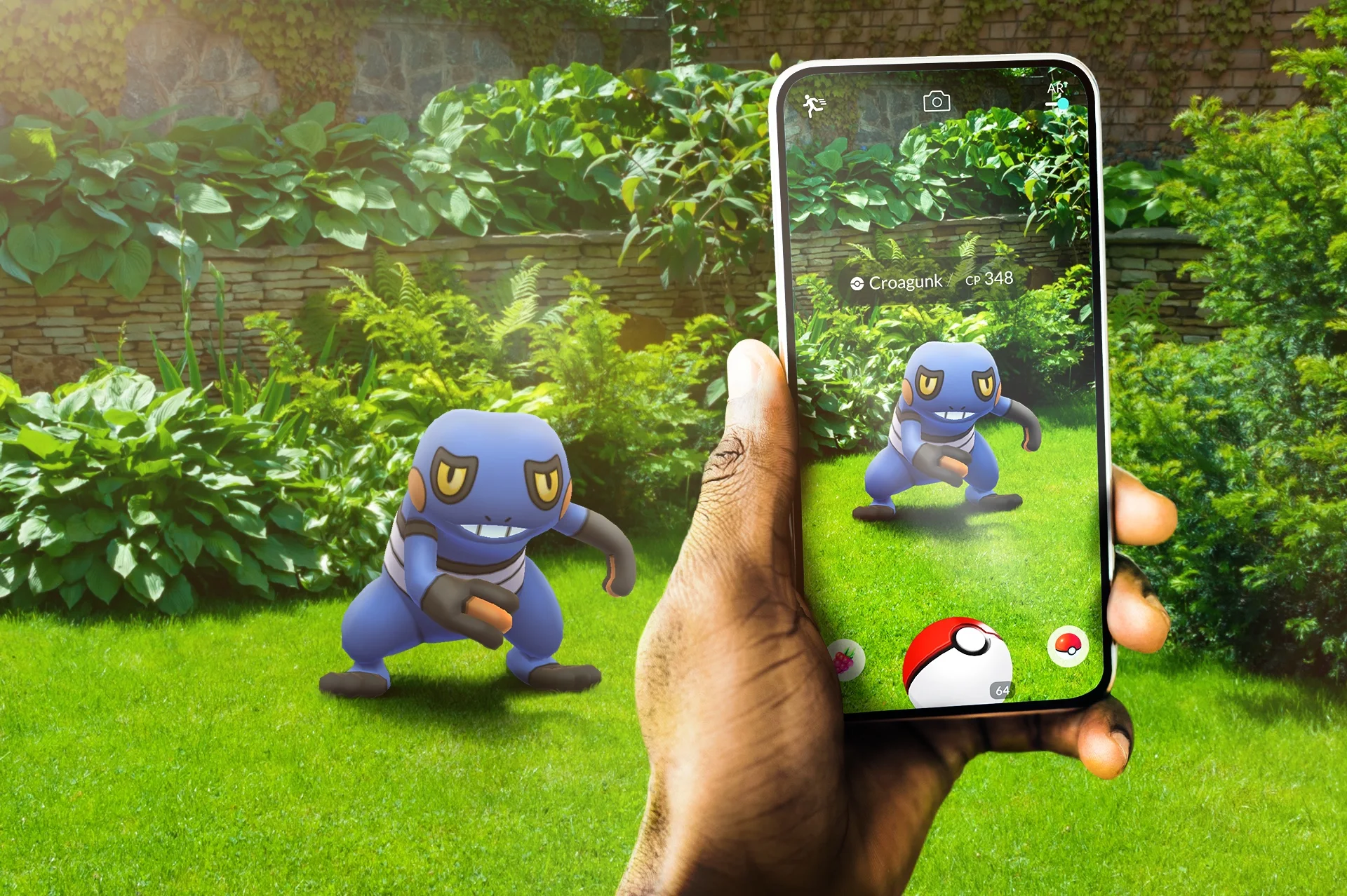 Official Pokémon GO augmented-reality gameplay artwork